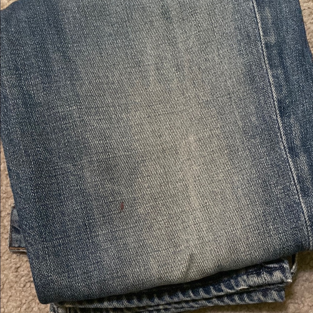MOTHER Women's Blue Straight-Leg Jeans - Picture 7 of 7